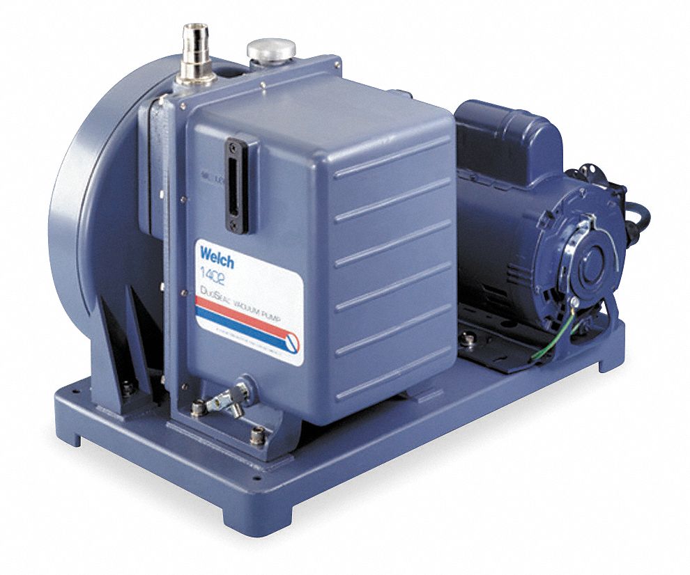 Vacuum Pump: 2 1/2 hp, 1 Phase, 115/230V AC, 10.6 lpm Free Air Displacement