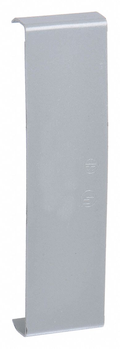Cover Clip: 3000, 1 1/2 in Ht, 2 3/4 in Raceway Wd, Steel, Gray