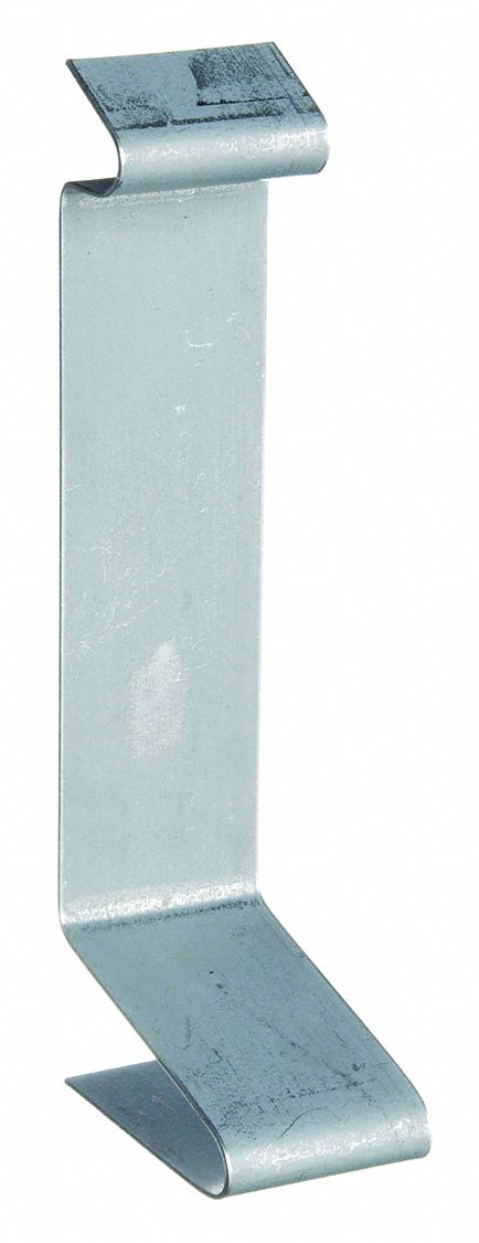 Wire Clip: 4000, 1 3/4 in Ht, 4 3/4 in Raceway Wd, Steel, Ivory