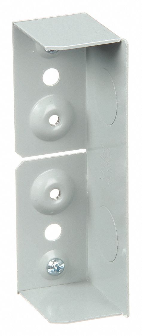 BLANK END, FOR 4000 SERIES, 1¾ IN H, 4¾ IN RACEWAY W, STEEL, GREY