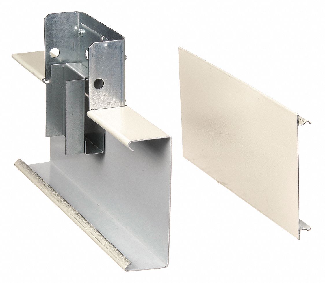 Divided Tee, Ivory, Steel, Tees