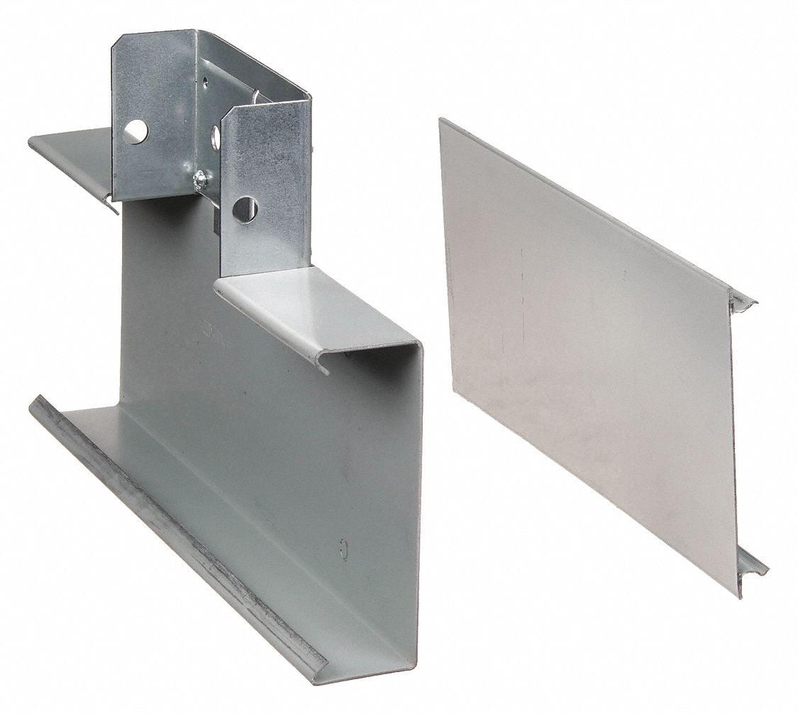 Full Capacity Tee: 4000, 1 3/4 in Ht, 4 3/4 in Raceway Wd, Steel, Gray