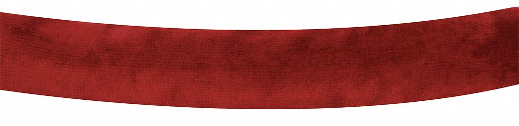 Classic Barrier Rope: Red, 6 ft Overall Lg, Velour, No End Cap Included