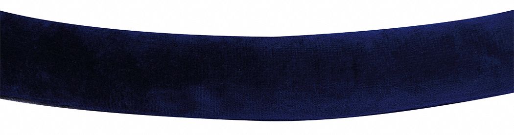 Classic Barrier Rope: Blue, 6 ft Overall Lg, Velour, No End Cap Included
