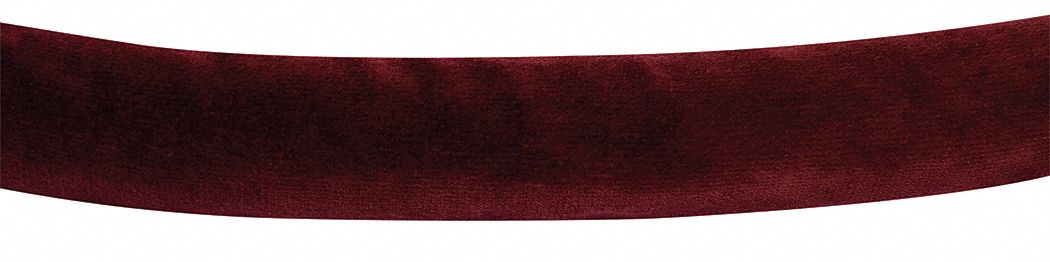 Classic Barrier Rope: Maroon, 6 ft Overall Lg, Velour, No End Cap Included