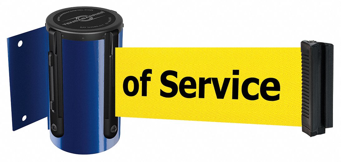 Belt Barrier,  Blue, Belt Color Yellow