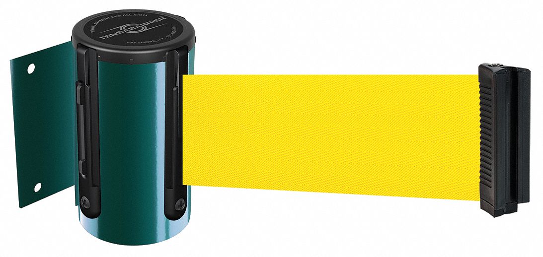 Belt Barrier,  Green, Belt Color Yellow