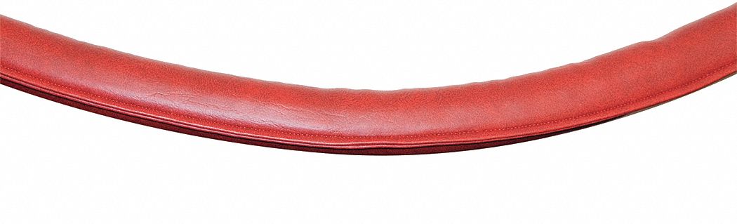 Classic Barrier Rope: Red, 6 ft Overall Lg, Naugahyde, No End Cap Included