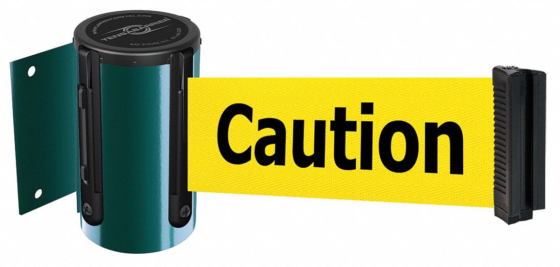 Belt Barrier,  Green, Belt Color Yellow