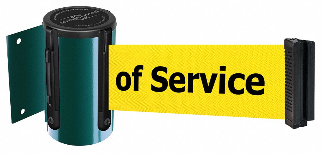 Belt Barrier,  Green, Belt Color Yellow