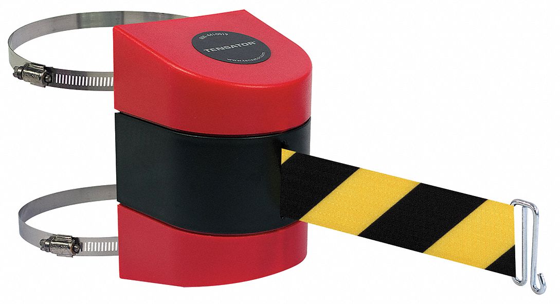 Belt Barrier,  Red, Belt Yellow/Black