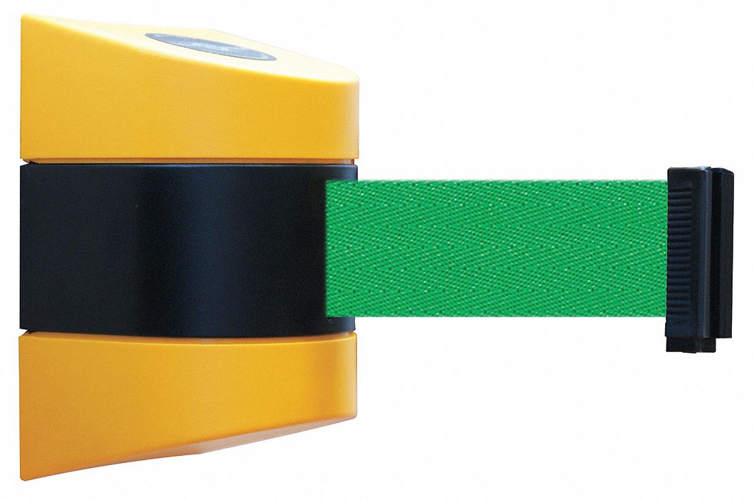 Belt Barrier,  Yellow, Belt Color Green