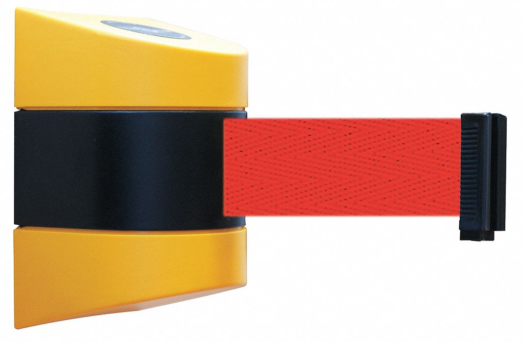 Belt Barrier,  Yellow, Belt Color Red
