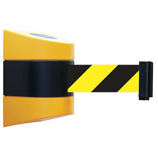 38 Height Tensabarrier 885-35-STD-NO-D3X-C Post 76 Length Chevron Red and White Belt 2.5 Width Yellow 16 Length Plastic