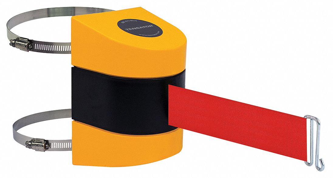 Belt Barrier,  Yellow, Belt Color Red