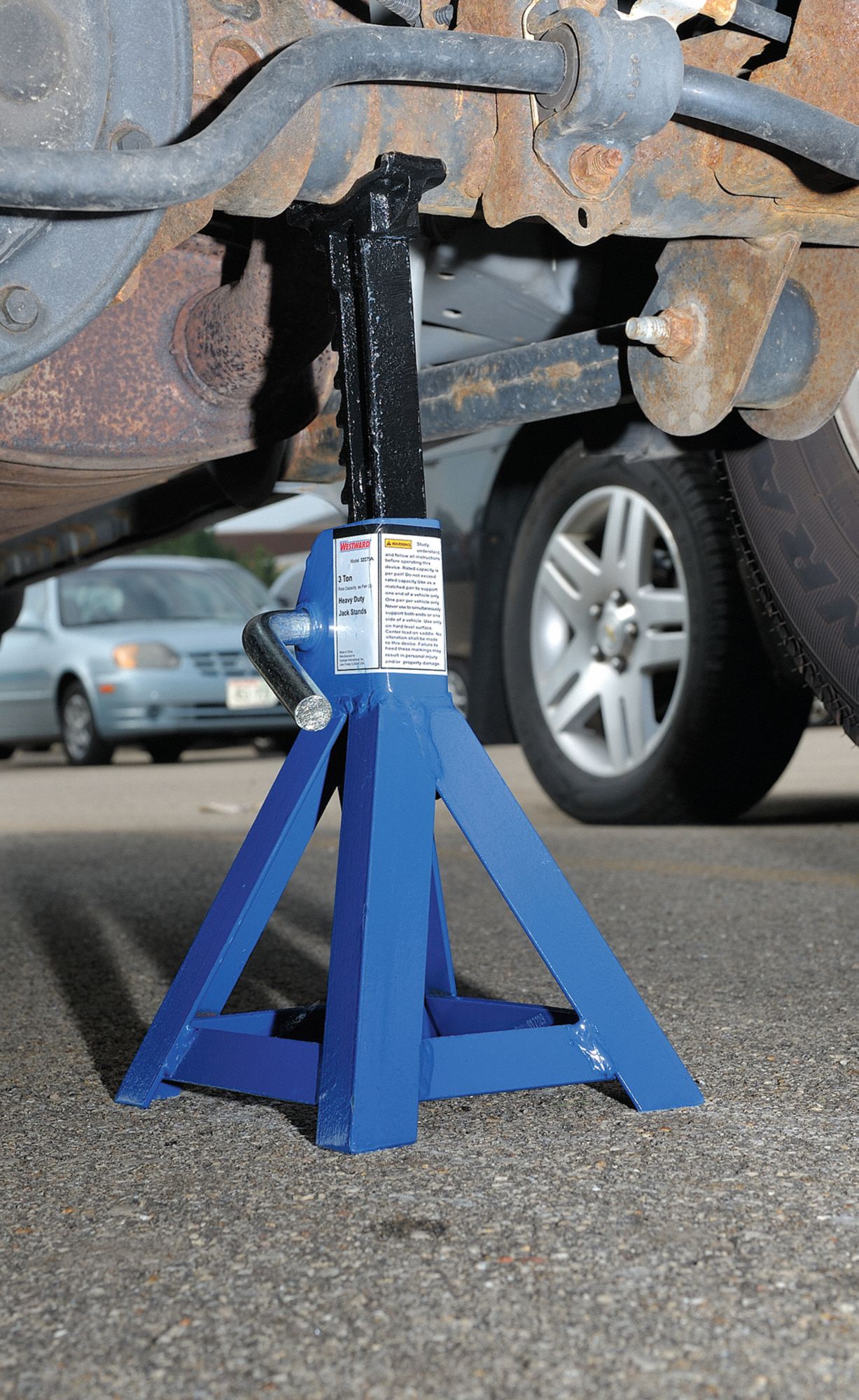 WESTWARD 7-5/8 x 6-5/8 Westward Heavy Duty Vehicle Stand; Lifting ...