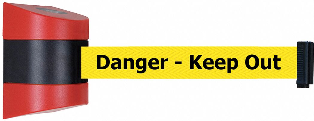 Belt Barrier,  Red, Belt Color Yellow