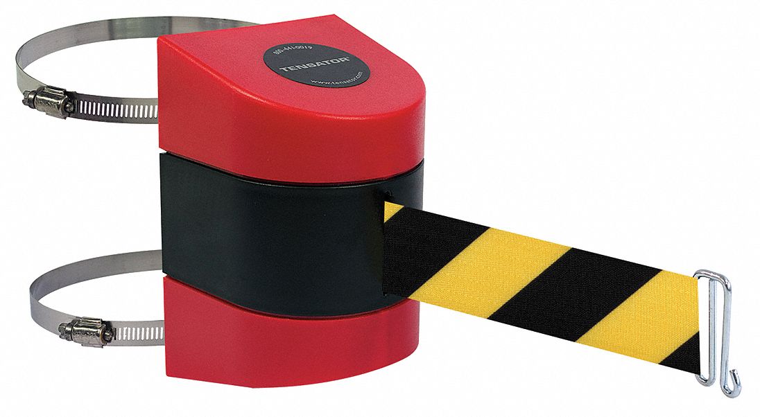 Belt Barrier,  Red, Belt Yellow/Black