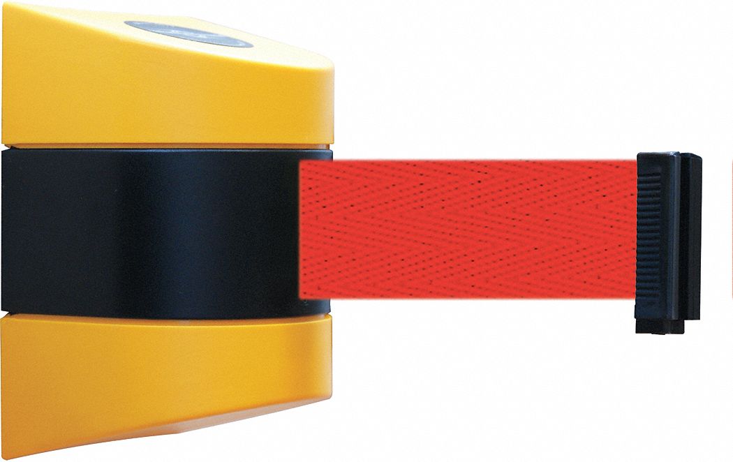 Belt Barrier,  Yellow, Belt Color Red