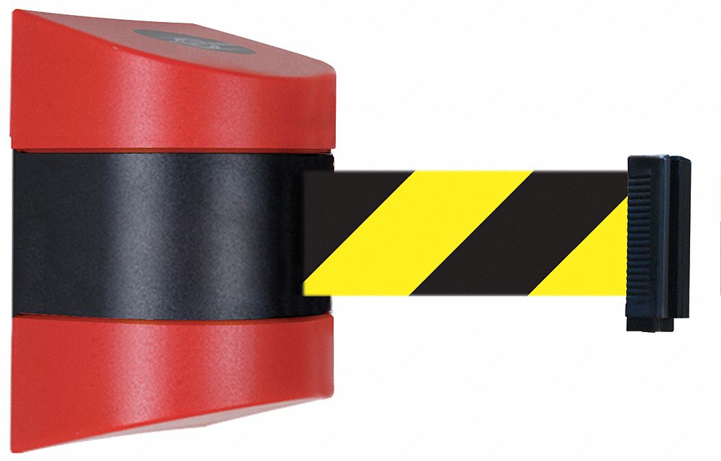Belt Barrier,  Red, Belt Yellow/Black