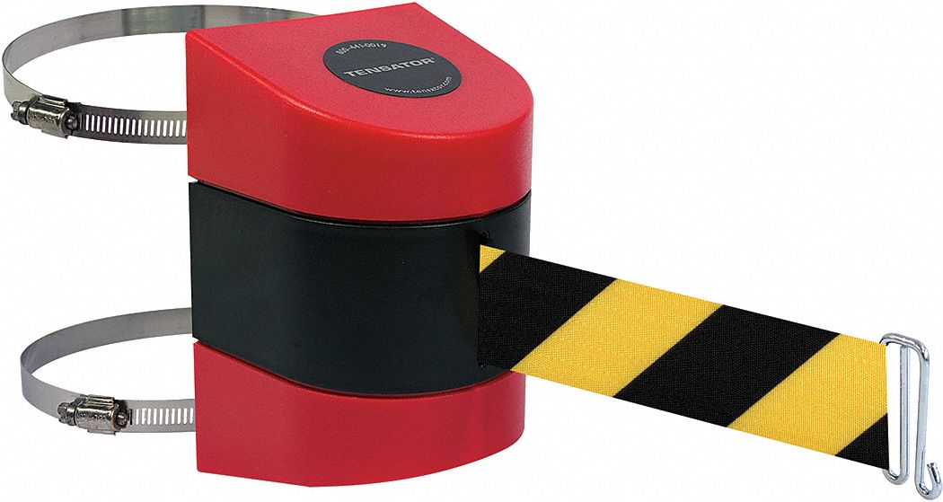 Belt Barrier,  Red, Belt Yellow/Black