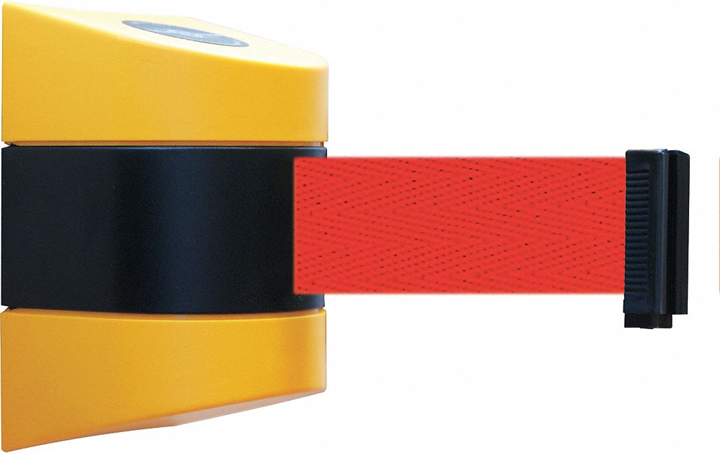 Belt Barrier,  Yellow, Belt Color Red