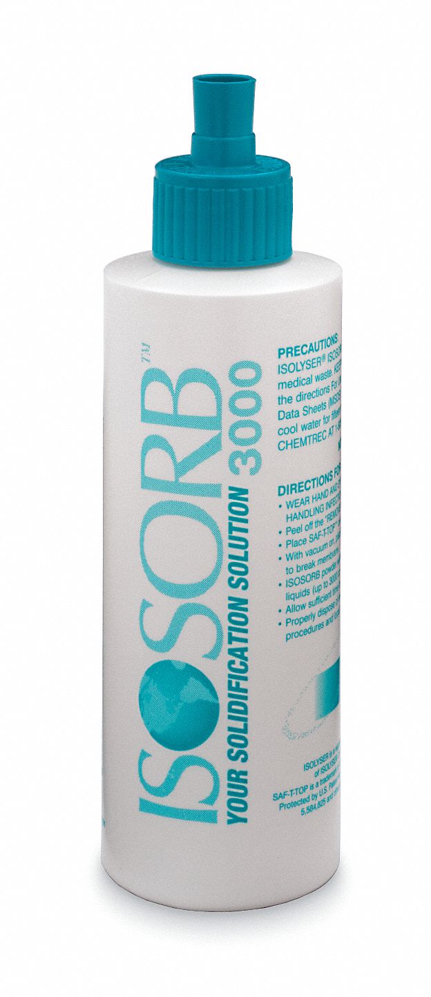 ISOSORB, 0.79 gal, White, Liquid Solidifier 3ZDW7ISOSORB3000 Grainger