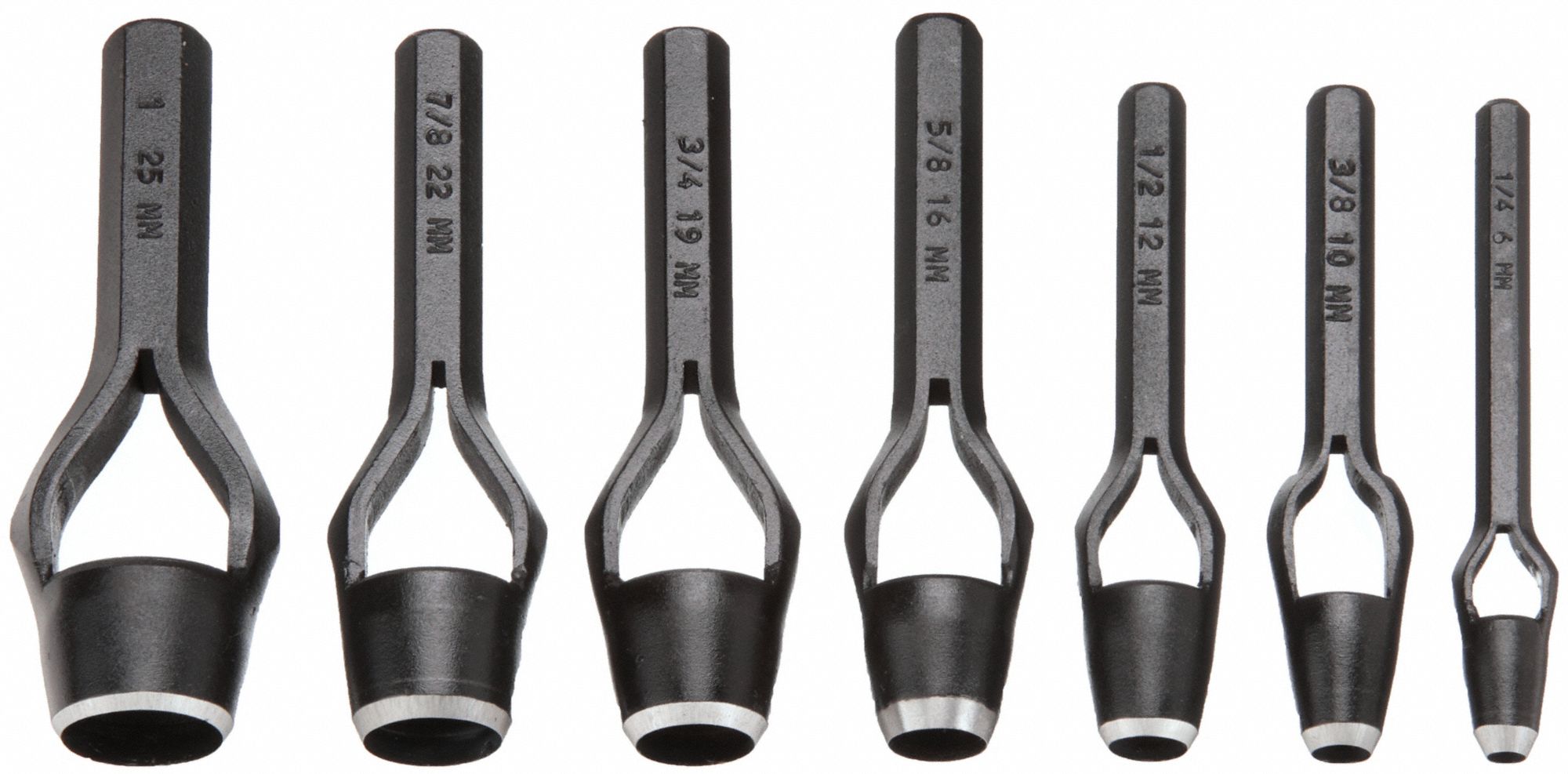 GENERAL 1271Q Arch Punch, 1-1/2 in Tip, 6 in L, Steel - PANCHALTOOLS