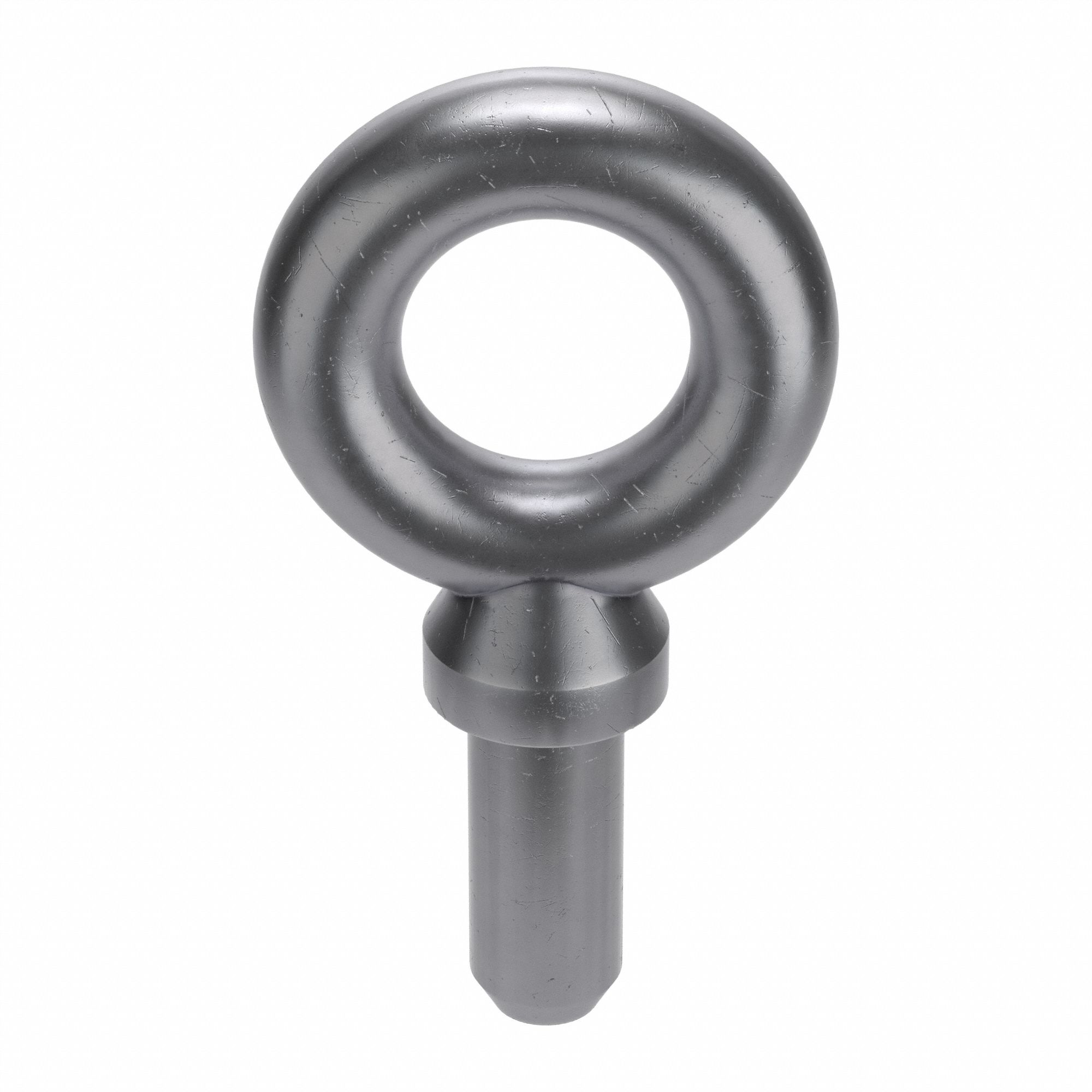 Machinery Eye Bolt Blank: With Shoulder, Steel, Plain, 2 3/4 in Shank Lg, 2 in Eye Inside Dia
