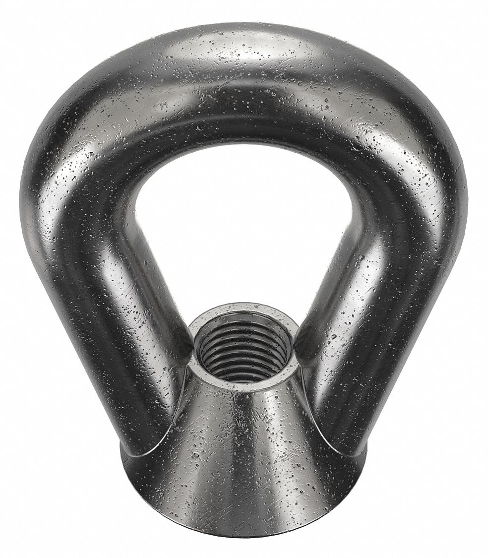 1 1/4"7 Thread, Steel, Eye Nut 3ZGU9EN12HD Grainger