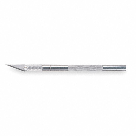 Precision Knife,  1/4 in Handle Diameter,  Aluminum Handle Material,  5 3/4 in Overall Length