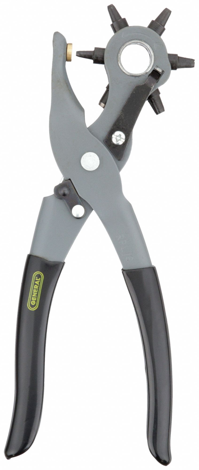 Hole punch pliers, EUROTOOL®, carbon steel and plastic, black and green,  5-3/4 inches with 1.5x1.5mm square hole. Sold individually. - Fire Mountain  Gems and Beads