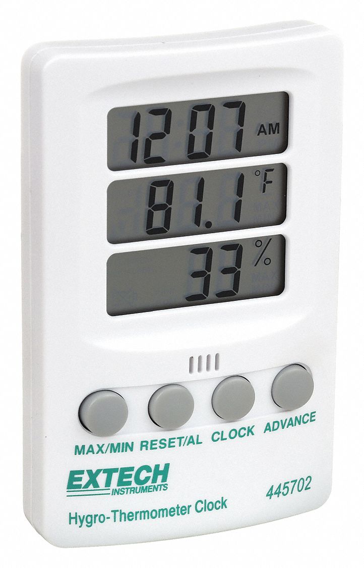 Digital Thermometer, -20 Degrees to 140 Degrees F for Wall or Desk Use