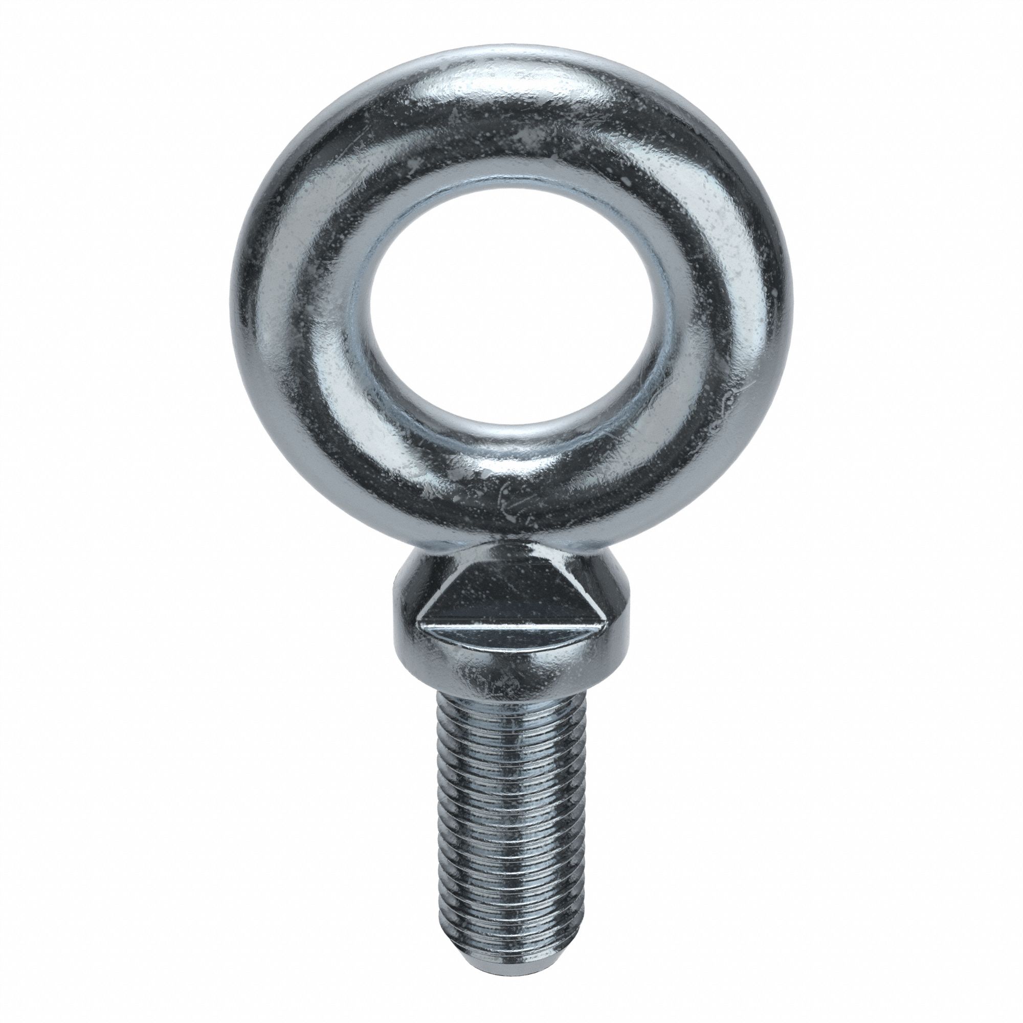 Machinery Eye Bolt: With Shoulder, Steel, Zinc-Plated, 1/2"-13 Thread Size, 4 1/2 in Thread Lg