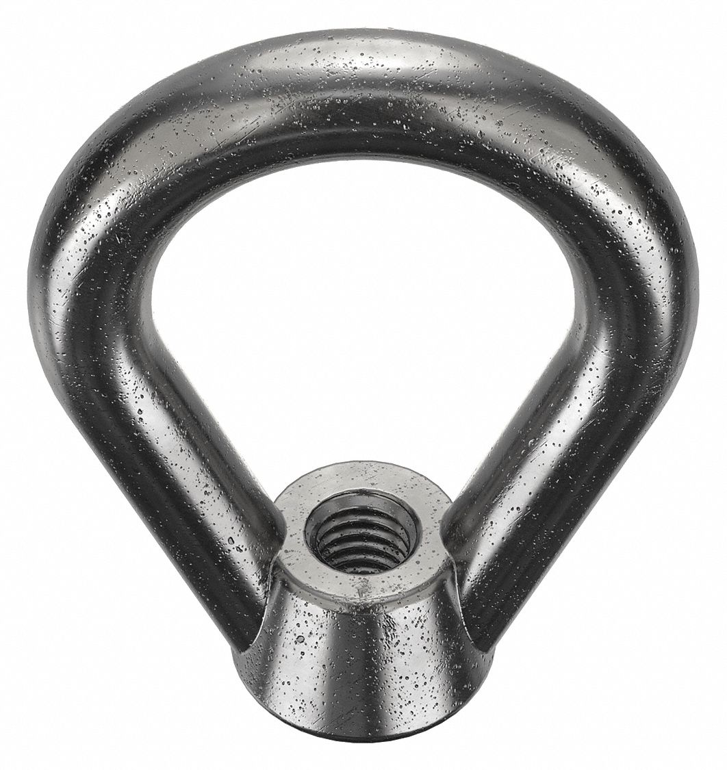 Eye Nut, Steel, Blk Oxide Finish,  2 1/2" H