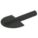 RADIUS TROWEL, RUBBER, 9 1/2 IN BLADE L, 6 1/2 IN BLADE W, RUBBER, 5 IN HANDLE L