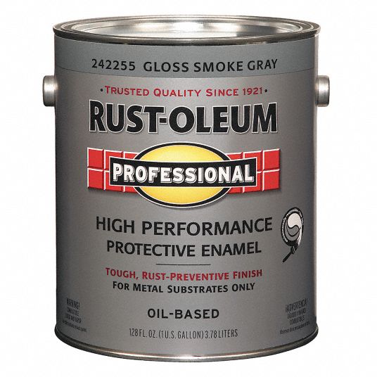 Rust-Oleum 242255 Protective Enamel Paint 1 Gal Smoke Gray