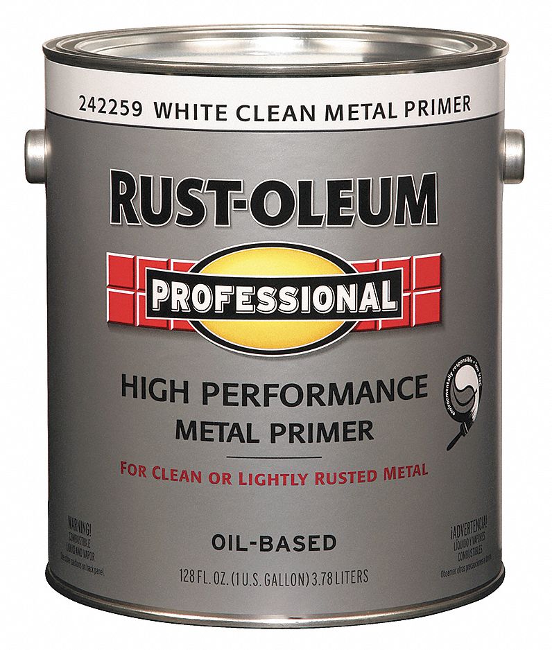 RUST OLEUM Exterior Interior White Primer 3ZHX8 242259 Grainger   3ZHX8 AS01