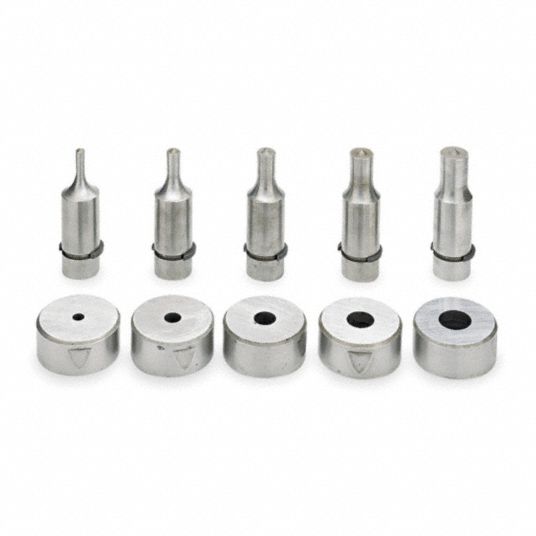 Affordable 9 Piece Metal Punch and Die Set Great Tool for the Price.  Sg-disc 