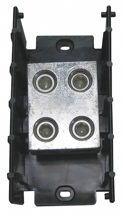 POWER DISTRIBUTION BLOCK, 1 POLE, 6 AWG TO 350 KCMIL LINE SIDE WIRE SIZE RANGE