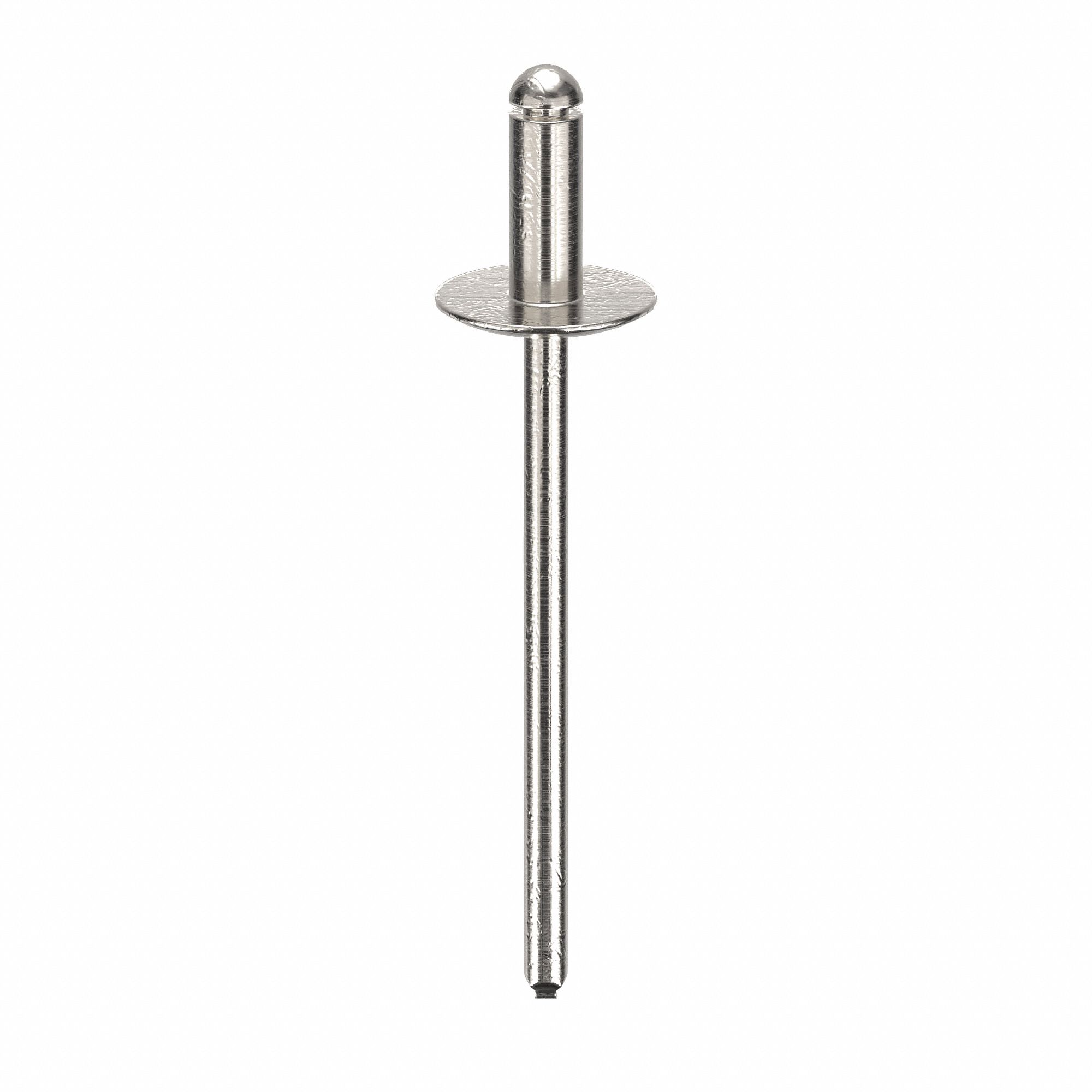 Inch, 1 39/64 in Overall Lg, Blind Rivet,1.607" L,0.122" dia,PK500