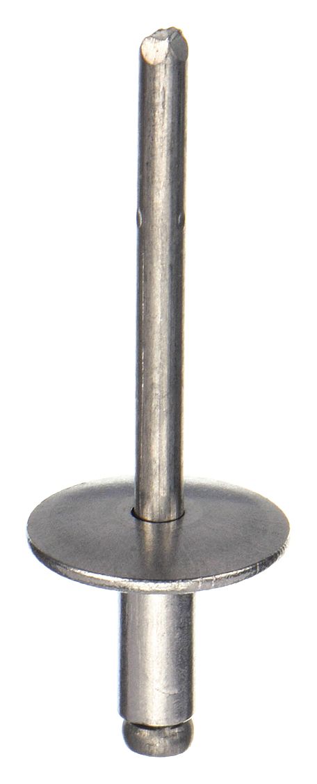 BLIND RIVET, 3/16 IN DIA, INCH, 13/32 IN BODY L, 0.1875 IN SHANK DIA, OPEN END, DOME, 50 PK