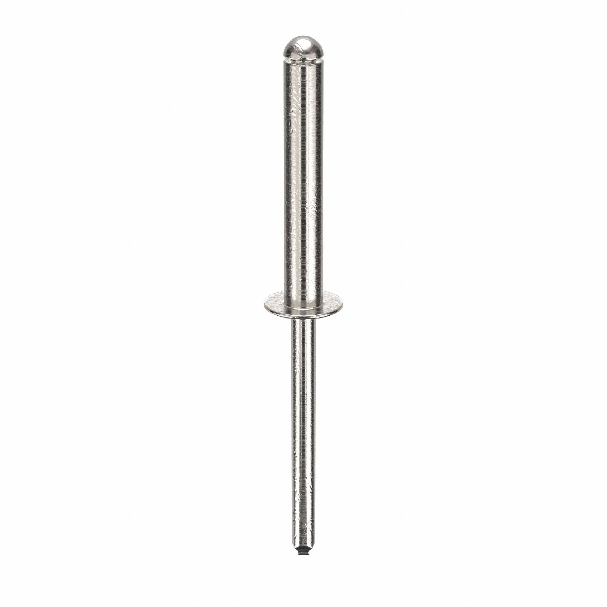 Blind Rivet, 2.476" L, 0.183" dia, PK250: Inch, 2 15/32 in Overall Lg, 1 11/64 in Body Lg, Dome, 250 PK