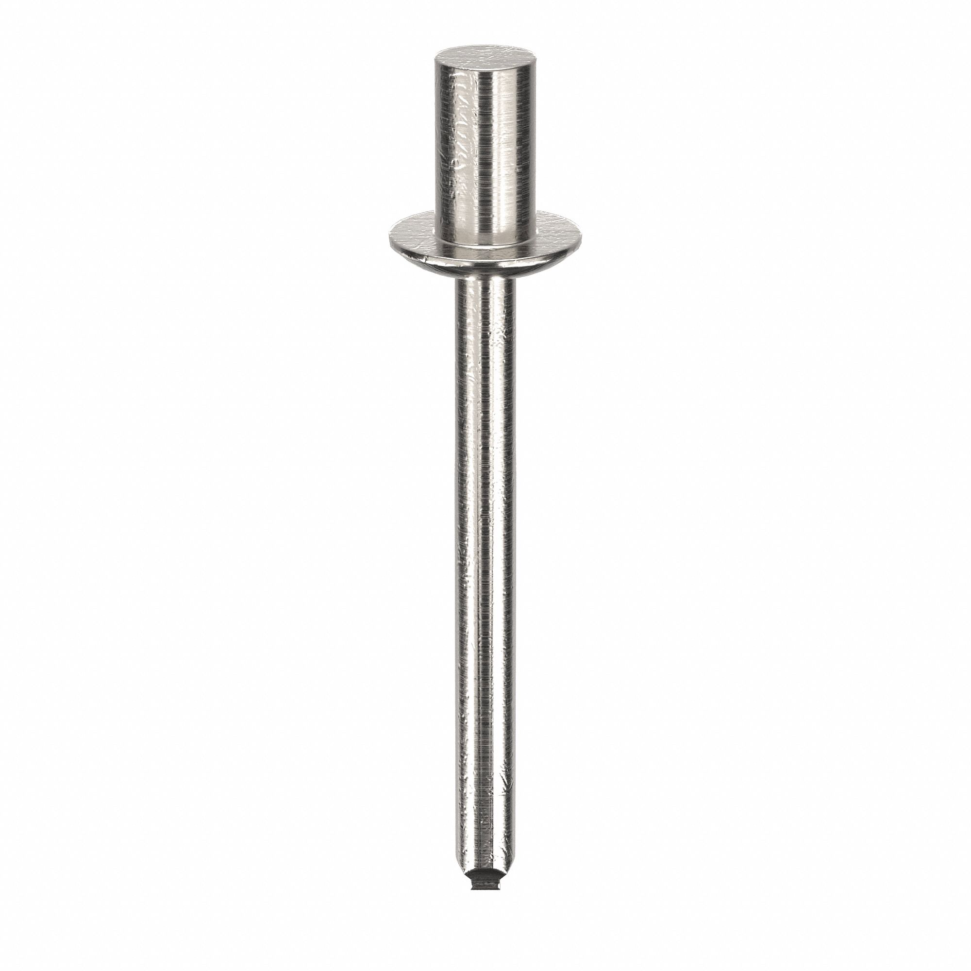 Blind Rivet, 1.646" L, 0.186" dia, PK250: Inch, 1 41/64 in Overall Lg, 21/64 in Body Lg, Dome, 250 PK