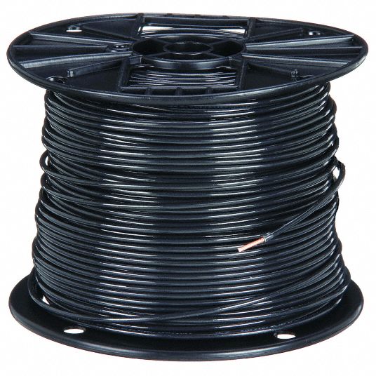 Southwire 11587301 Building Wire,THHN,12 Awg,Black,500Ft