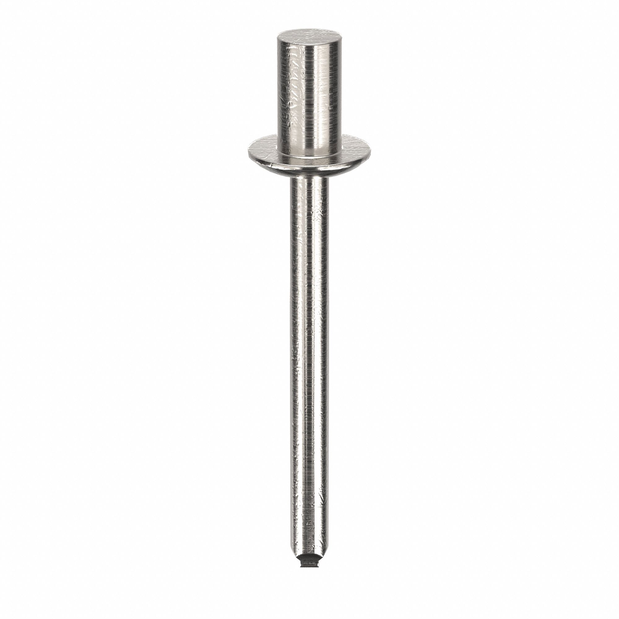 Blind Rivet, 1.646" L, 0.186" dia, PK250: Inch, 1 41/64 in Overall Lg, 21/64 in Body Lg, Dome, 250 PK
