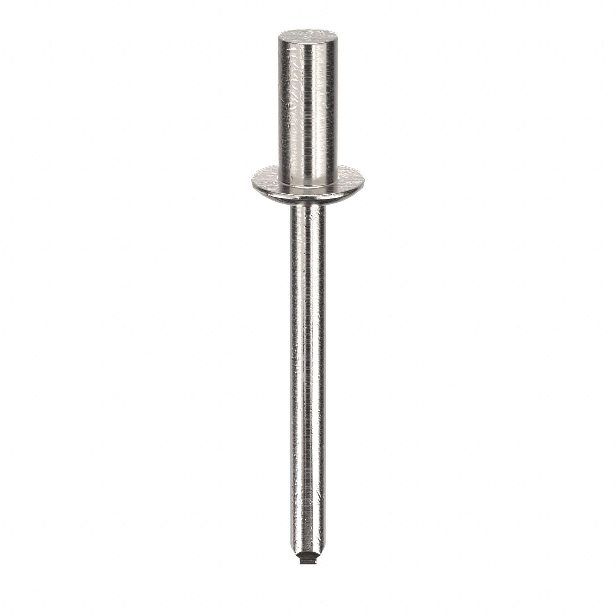 Blind Rivet, 1.771" L, 0.186" dia, PK250: Inch, 1 49/64 in Overall Lg, 29/64 in Body Lg, Dome, 250 PK
