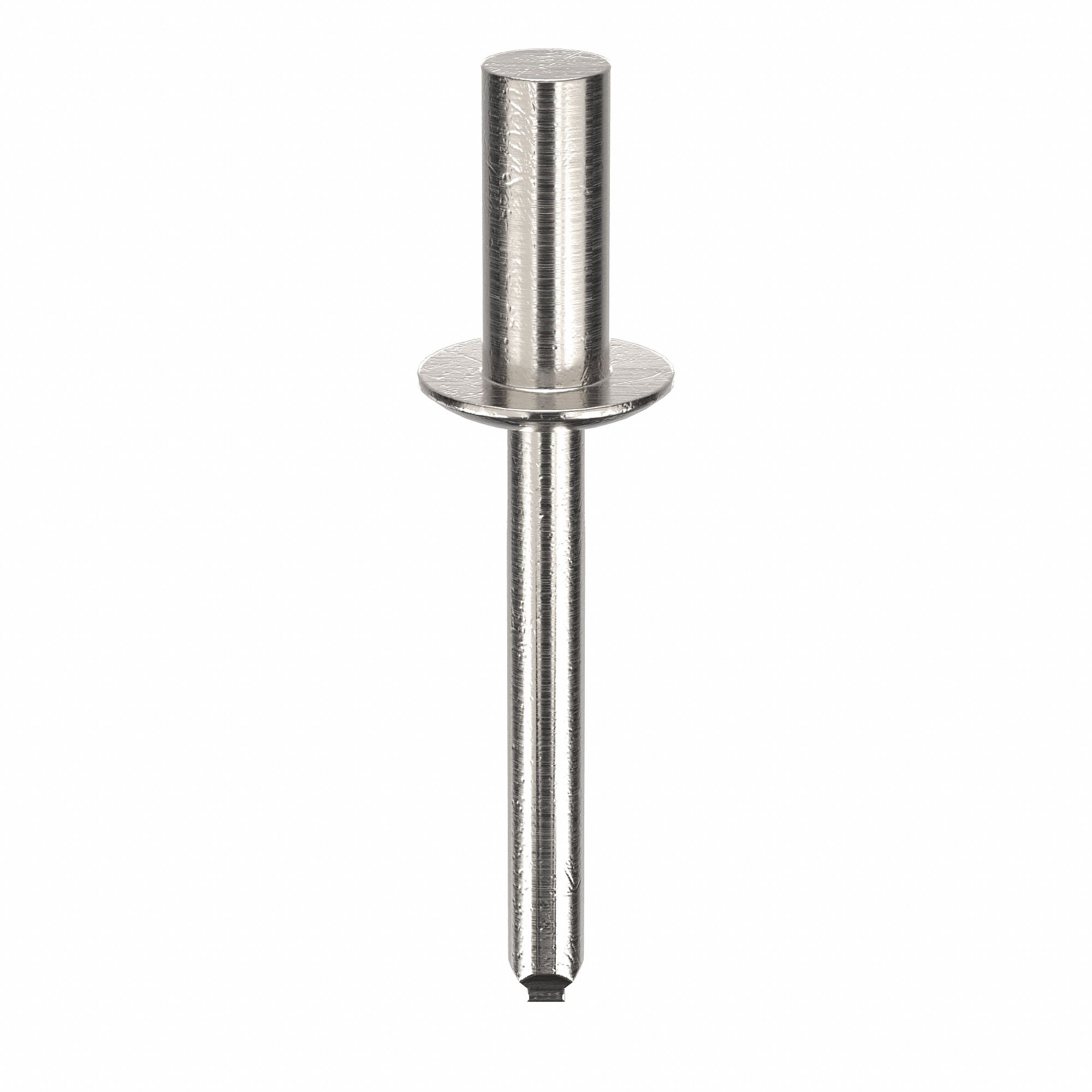 Blind Rivet, 1 17/18" L, 0.249" dia, PK100: Inch, 1 15/16 in Overall Lg, 39/64 in Body Lg, Dome, 100 PK