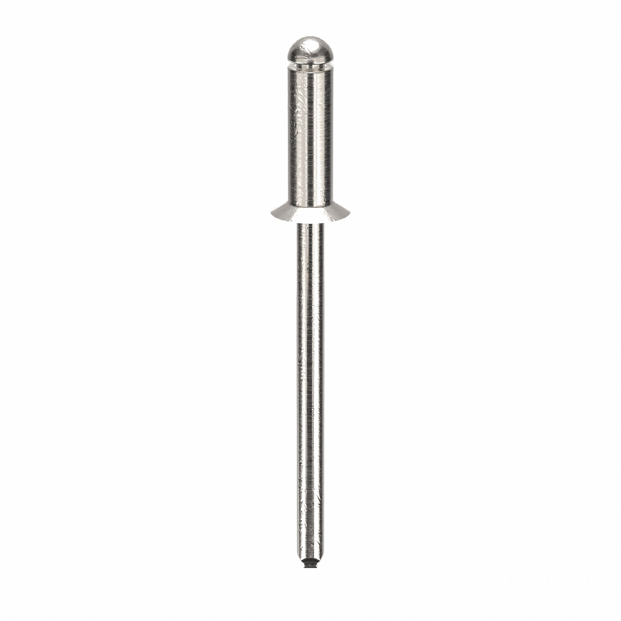 Inch, 1 15/32 in Overall Lg, Blind Rivet,1 20/43" L,0.122" dia,PK500
