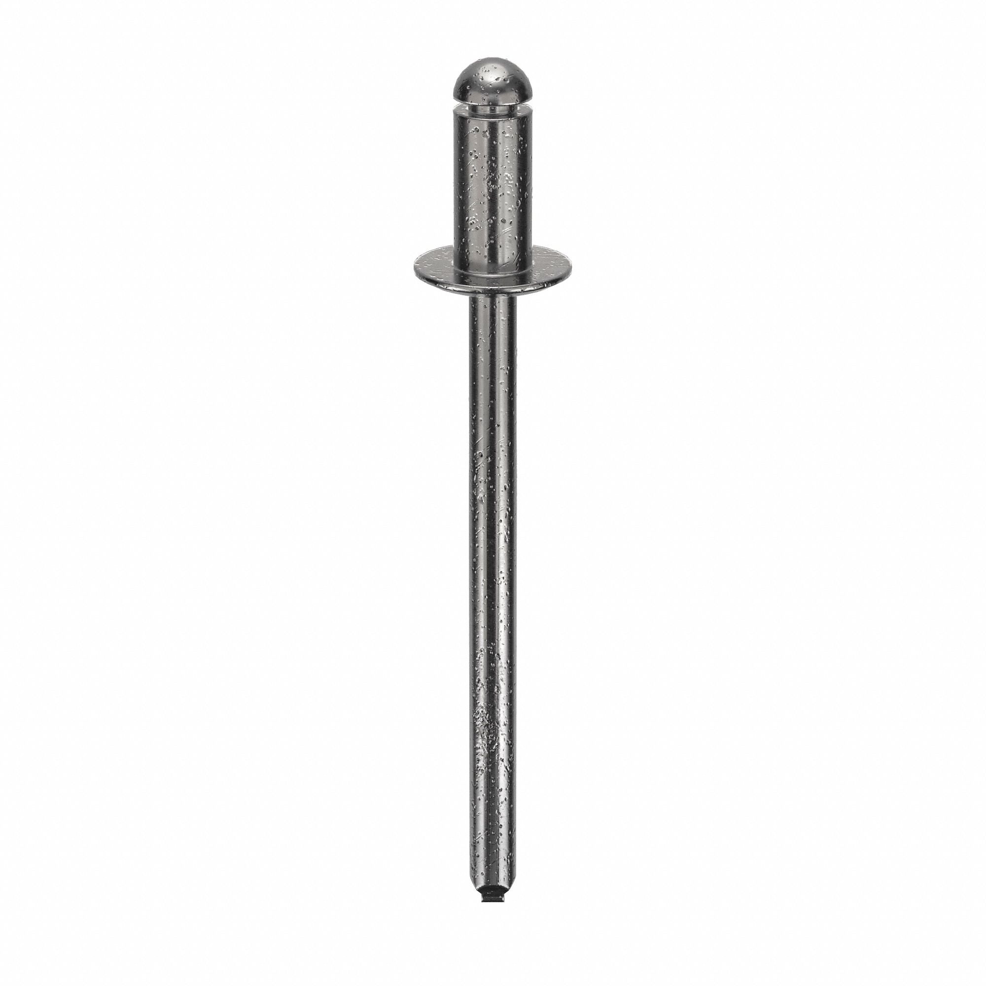 BLIND RIVET, 1 9/26 IN L, 0.122 IN DIA, INCH, 1 11/32 IN OVERALL L, ¼ IN BODY L, DOME, 500 PK